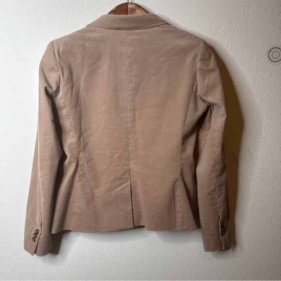346 Brooks Brothers Corduroy Classic Women Blazer 2 Button Jacket Tan size 12 - Picture 5 of 10